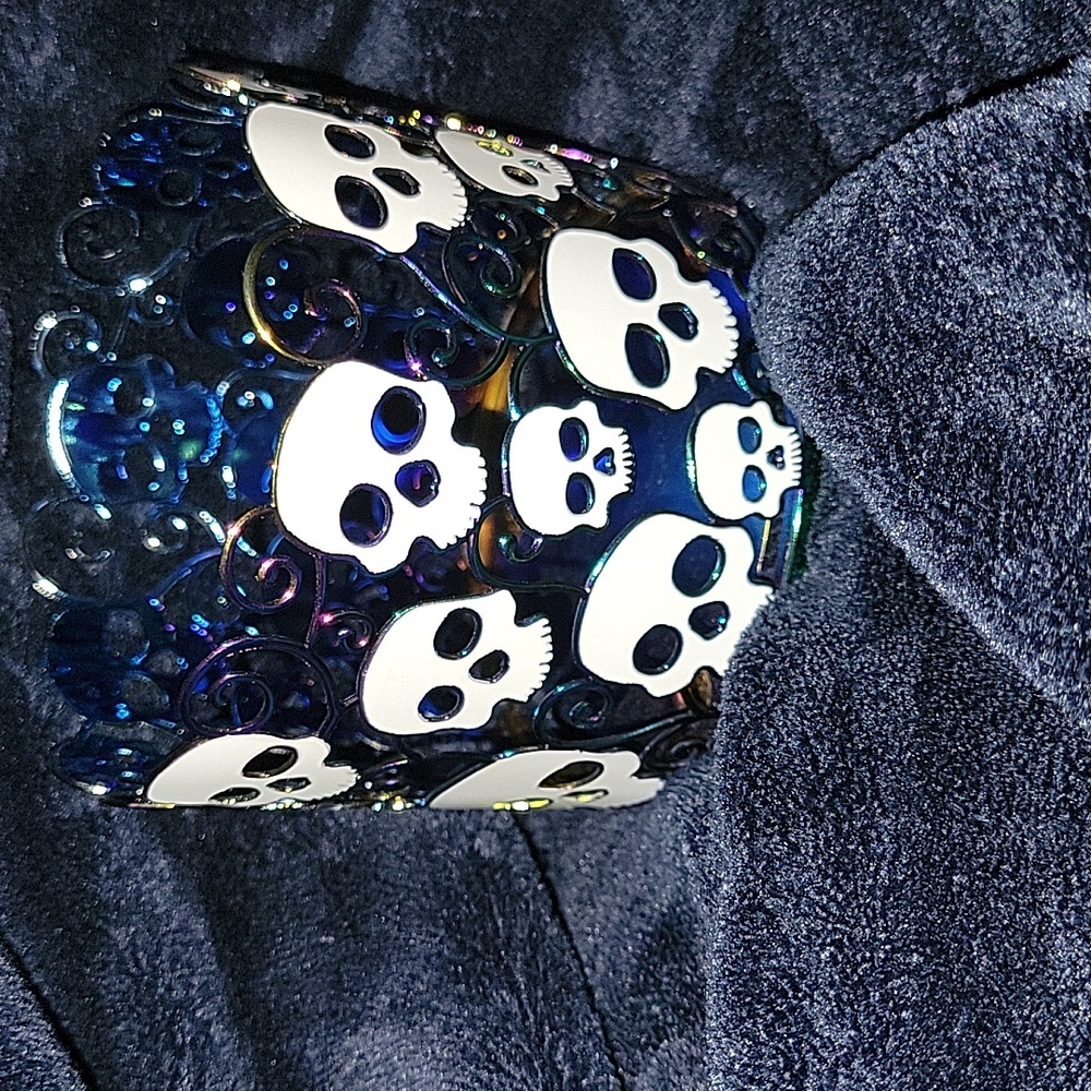 Halloween Skull Candle Holder Bath & Body Works